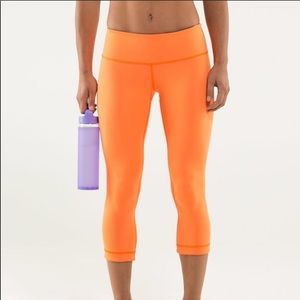 Lululemon Wunder Under Crop *Reversible Soot Light